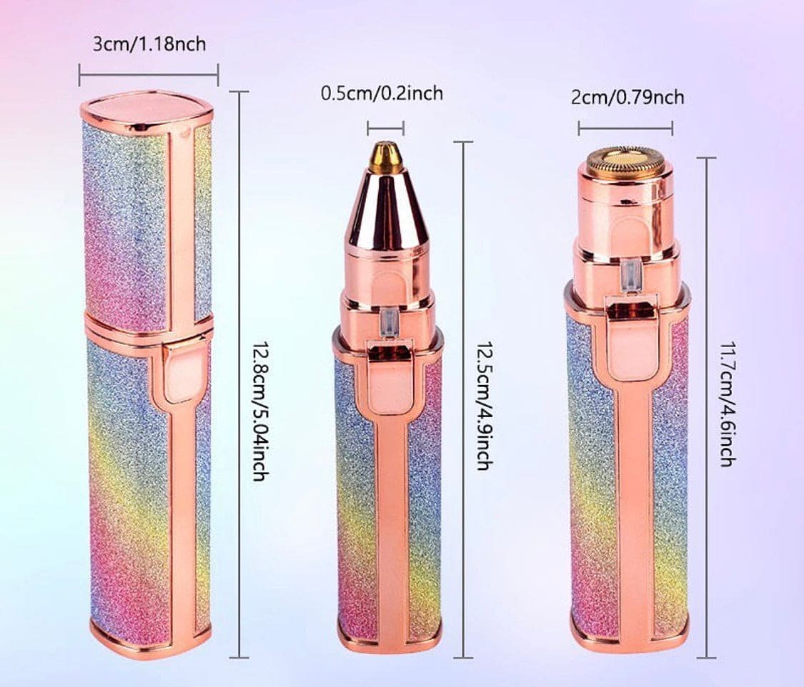 Glitter Eyebrow Trimmer, 2 In 1 Electric Eyebrow Trimmer, Makeup Painless Eyebrow Epilator, Body Shaver Razor, Portable Facial Body Hair Remover Glitter Eyebrow Trimmer, 2 In 1 Electric Eyebrow Trimmer, Makeup Painless Eyebrow Epilator, Body Shaver Razor, Portable Facial Body Hair Remover